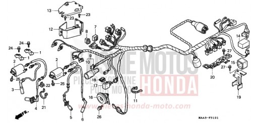 WIRE HARNESS (VT1100C2) VT1100C2W de 1998